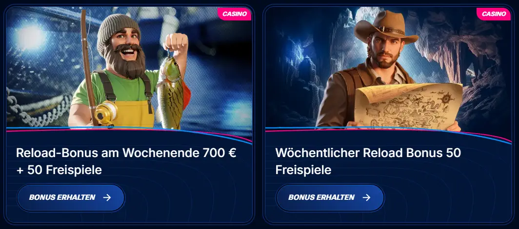 Boomerang Bet casino Reload-Bonus